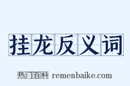 挂龙反义词是什么意思的图片